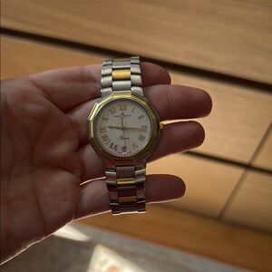 Baume & Mercier Silver and Gold Two-Tone Men's Watch